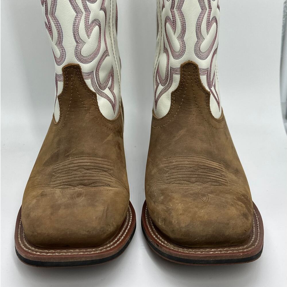 Laredo Women's Mesquite Western Performance Boots Broad Square Toe Sz 10 Cowgirl - Picture 6 of 11